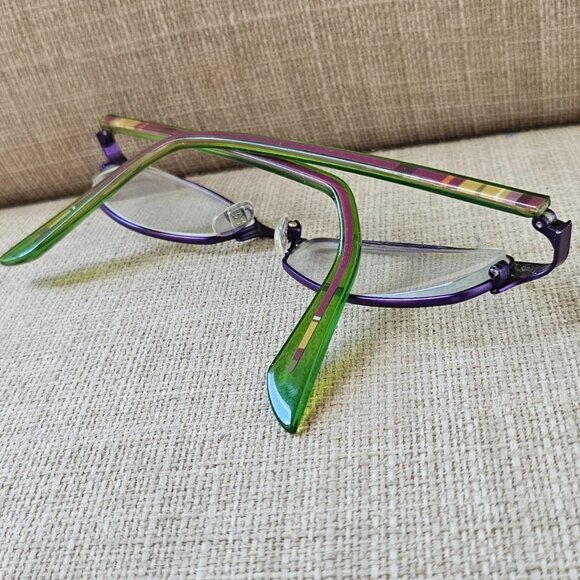 Prodesign Denmark Women Eyeglasses Frame C3831 Purple/Green 50[]19 135 Glasses - Picture 5 of 13